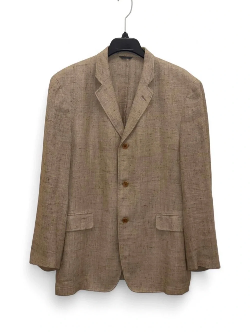 John Varvatos $1790 Italian Linen/Silk Blazer Size 44 XL Resort Old Money Rustic